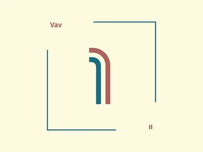 Vav 22daysoftype graphic design hebrew hebrew alphabet hebrew letter letter design typography typography logo typography poster