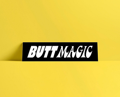 Butt Magic handlettering lettering magic sticker typeface typography
