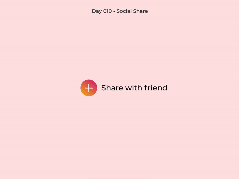 #DailyUI 010 - Social Share animation dailyui gif illustraion social share ui