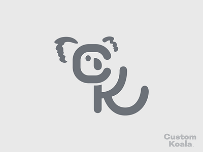 Custom Koala Logomark branding logo