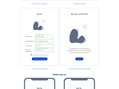 Day 1 - Sign up app ui ui design ux