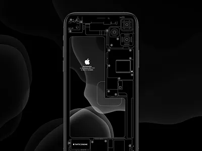 iPhone 11 Pro Schematic apple battery camera ios iphone iphone11pro lines schematic vector wallpaper