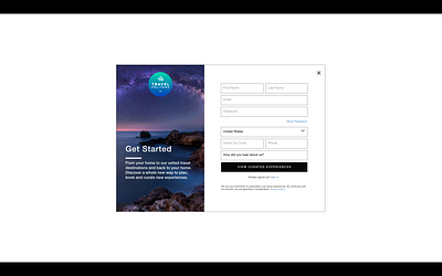 Travelpolitans UX Signup Iceland branding design popup popup form ui uidesign web website
