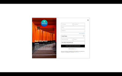 Travelpolitans UI Signup Japan brand identity branding design popup popup form ui ui design web website