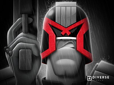 Judge Dredd Illustration character design comic comic book dc comics dccomics digital art digital illustration digital painting digitalart draw drawing illustration judge dredd marvel marvel comics marvelcomics sketch