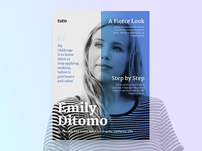 Persona black and white blackandwhite consept design makeup persona typography ui ux