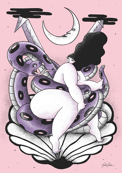 V for Valiant digital illustration girls illustration photoshop poster art poster design snake venus woman