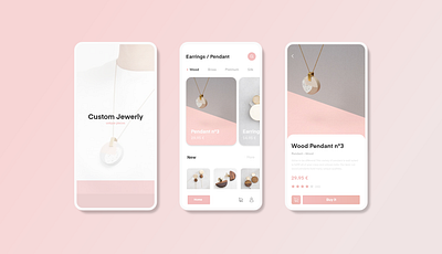 Custom Jewerly design ui ux