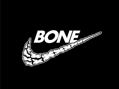 Nike Bone Design badge design bone branding design design graphic illustration modern design nike