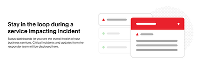 Illustrative representation for a new status feature digital illustration graphic design pagerduty product feature product illustration ui