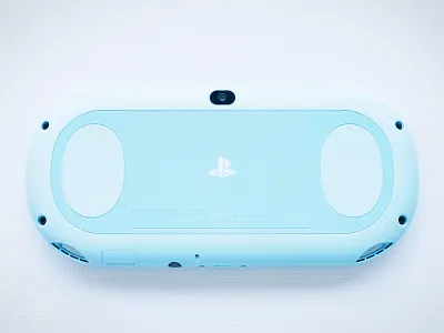 Blue PS Vita blue design gaming photography playstation products productshot video games