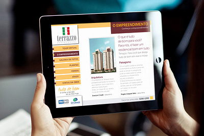 Interface iPad - construction company 2013 classic design ui design