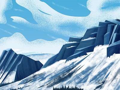 scenery10 illustration mountain scenery snow snowmountain