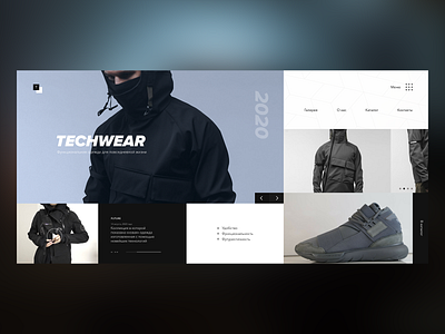 Techwear2020 abstract challenge concept design design minimalism shot ui ux webdesign