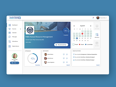 e-learning dashboard UI app flat minimal ui design ui elements ux ux design