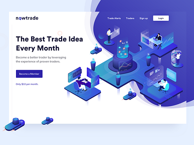 Nowtrade app color crypto graph illustration illustrator isometric isometric design isometric illustration trade ui ui design user interface ux uxdesign vector web website website design