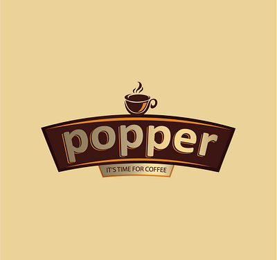 Popper logo illustration logo photoshop