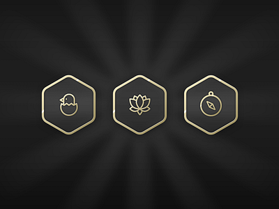 Badges achievement achivements app application badges design icon interface ios logo ui