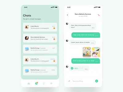 Chat Feature Exploration clean design iphonex mobileapp ui user interface ux
