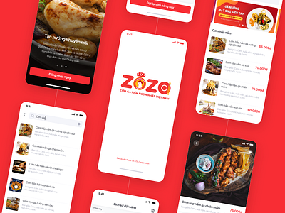 ZoZo - Food App Design adobexd app design chicken food app icon ui ux ux design