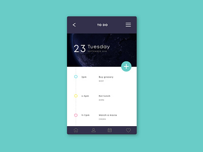 Daily UI 023 - To Do List app application concept design mobile product design ui ui design ux web web design