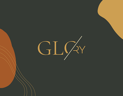 GLORY Fashion Logo autumn bird branding dark fashion feather glo glory line line art logo mood phoenix single line slash