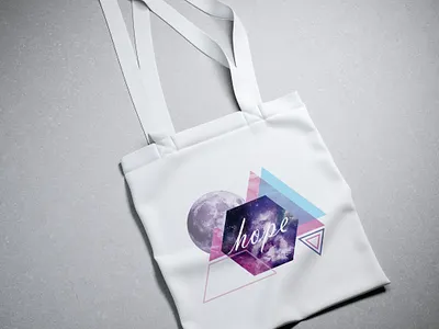 Hope bag cotton bag digital art digital design hope mockup