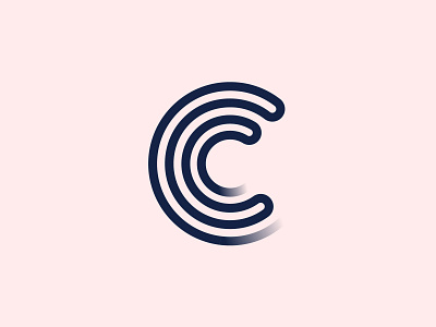 Capital C branding design graphic design icon letter work linework logo logo design monogram typography