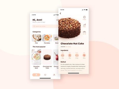 Cooking book Mobile App cooking ios iphone mobile app ui