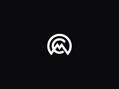 CM Circular Monogram Logo abstract branding circle circular for sale gear geometric hike lettering letters logo logos monogram mount mountain natural nature outdoor sun typography