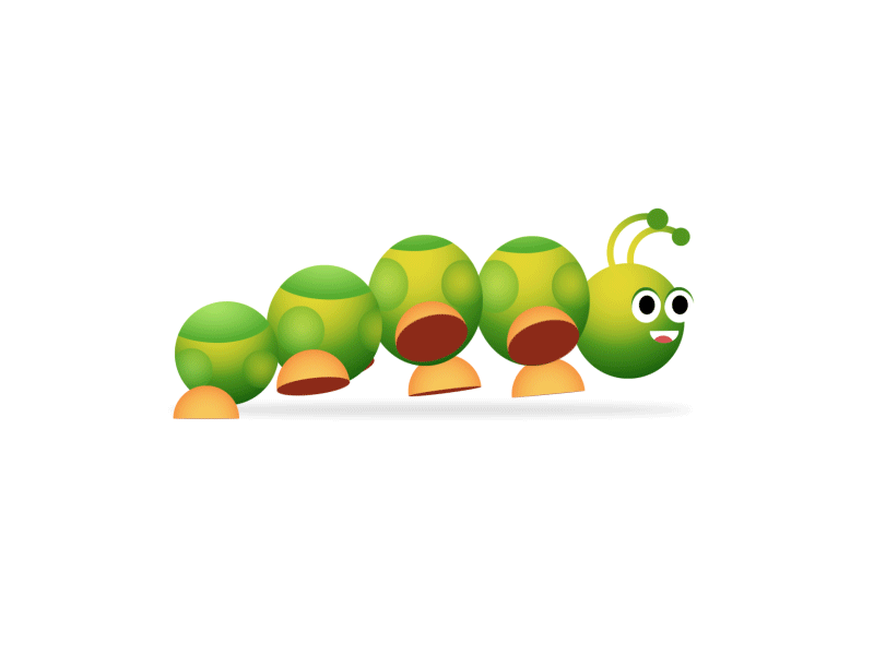 Caterpillar Animation after effects animation gif motion tutorial