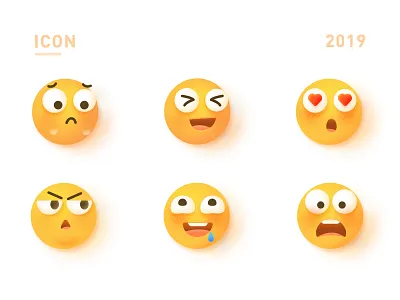 A group of emoji sticker bonc design emoji icon illustration illustrator sticker ui