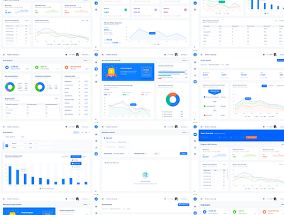 Analytics Dashboard UI Kit app design colorful flat design dashboard icon logo ui ui interface ui kit ux web