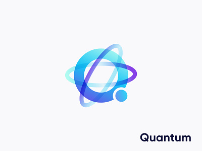 Quantum Logo Design brand identity branding gradient gradients illustration logo logo design logo designer logo mark logodesign overlapping q letter q logo quantum technology technology logo world worldwide