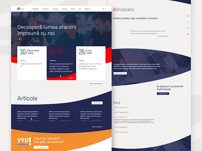 Home page for NIKA Business Generation design homepage ui ux web webdesign website