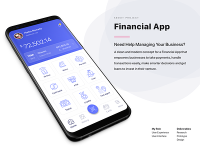 Financial App business app design design process design technique finance app graphic design illustration inspiration mobile mobile app mobile app design mobile design mobile ui ui user experience visual design