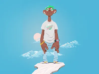 Vapowave Boy aesthetic aesthetics charadesign design illustration people people illustration procreate vaporwave webpunk