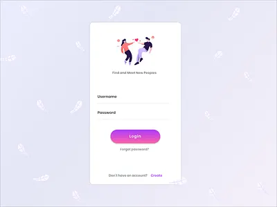 Dating app_ Login app app ui branding couples dating design flirt login logo match ui