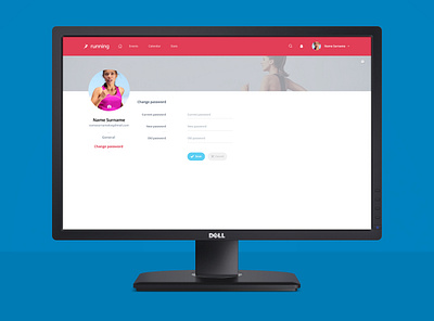 Running App - Profile Edit UI/UX adobe photoshop branding creative design idea profile edit research running running app sport website ui uidesign ux website design