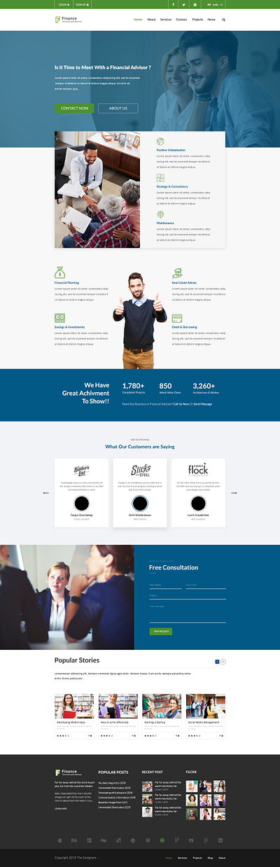 Finance advisor advice adviser clean creative design finance finance business graphic design landing page mockup money ui web website website design