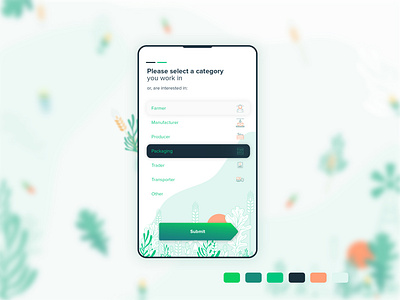 User on-boarding app design flat illustration ui ux ux design vector