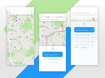 Location Tracker | 020 020 app app design daily 100 challenge dailyui dailyuichallenge location maps prague ui userexperience ux web