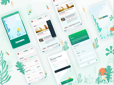 Agri Economy based Information App app design icon illustration ui ux ux design