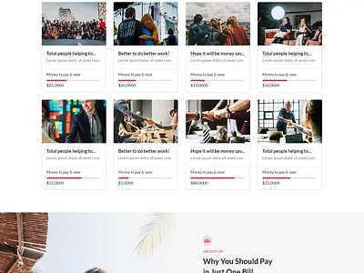 JustOneBill art clean design esolz esolzwebdesign graphicdesign illustration professional templatedesign typography ui uidesign userinterface web website wordpress