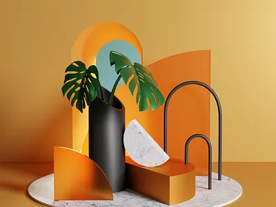 Blender Exploration #2 2019 3d 3d art aesthetic blender blender3d c4d c4dart composition design illustration