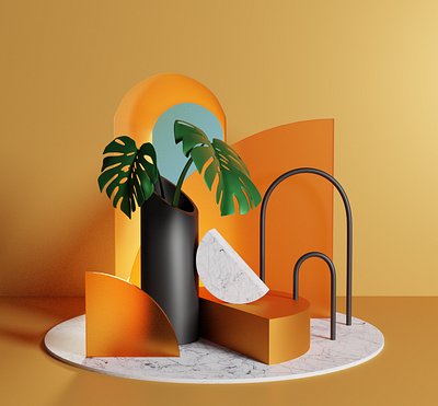 Blender Exploration #2 2019 3d 3d art aesthetic blender blender3d c4d c4dart composition design illustration