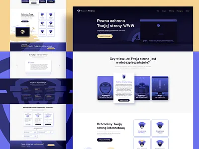 Wordpress Protected Landing Page adobe xd landing landing page product design protected safe secure ui webdesign website design wordpress wordpress development