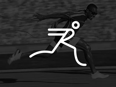 RUN LOGO abstract athlete athletics concept creative design digital art dribbble logo logo design logomark minimal run runner running trend 2019