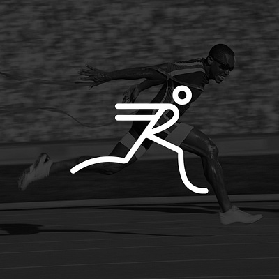 RUN LOGO abstract athlete athletics concept creative design digital art dribbble logo logo design logomark minimal run runner running trend 2019