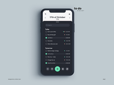 To-Do App design 042 dailyui dailyui042 dailyuichallenge dark mode to do to do to do app to do list